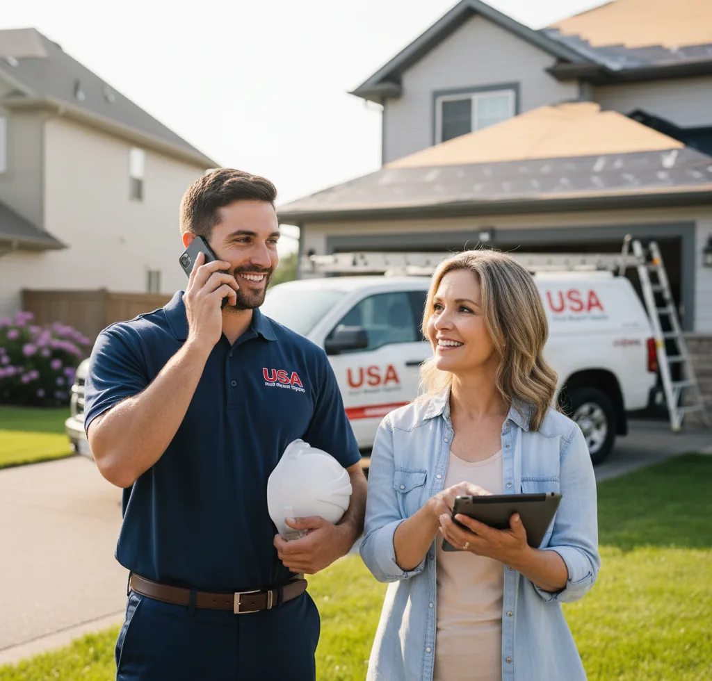 USA Roof Repair Experts customer support in Grantville